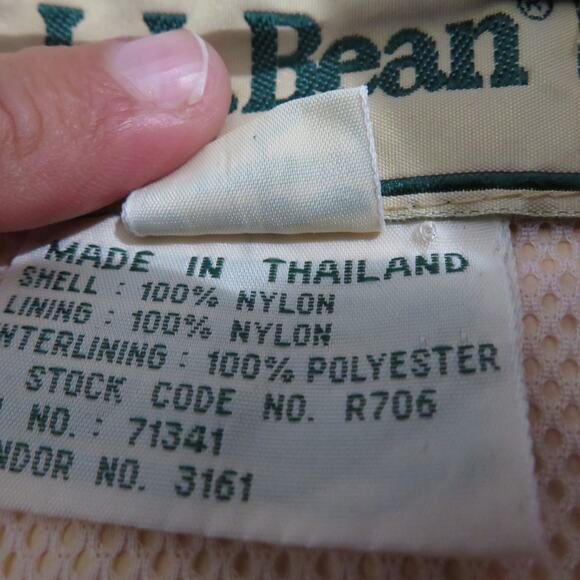 L.L. Bean Mens Sz XXL Red Vintage Nylon Hooded Anorak Pullover Jacket - Picture 9 of 11